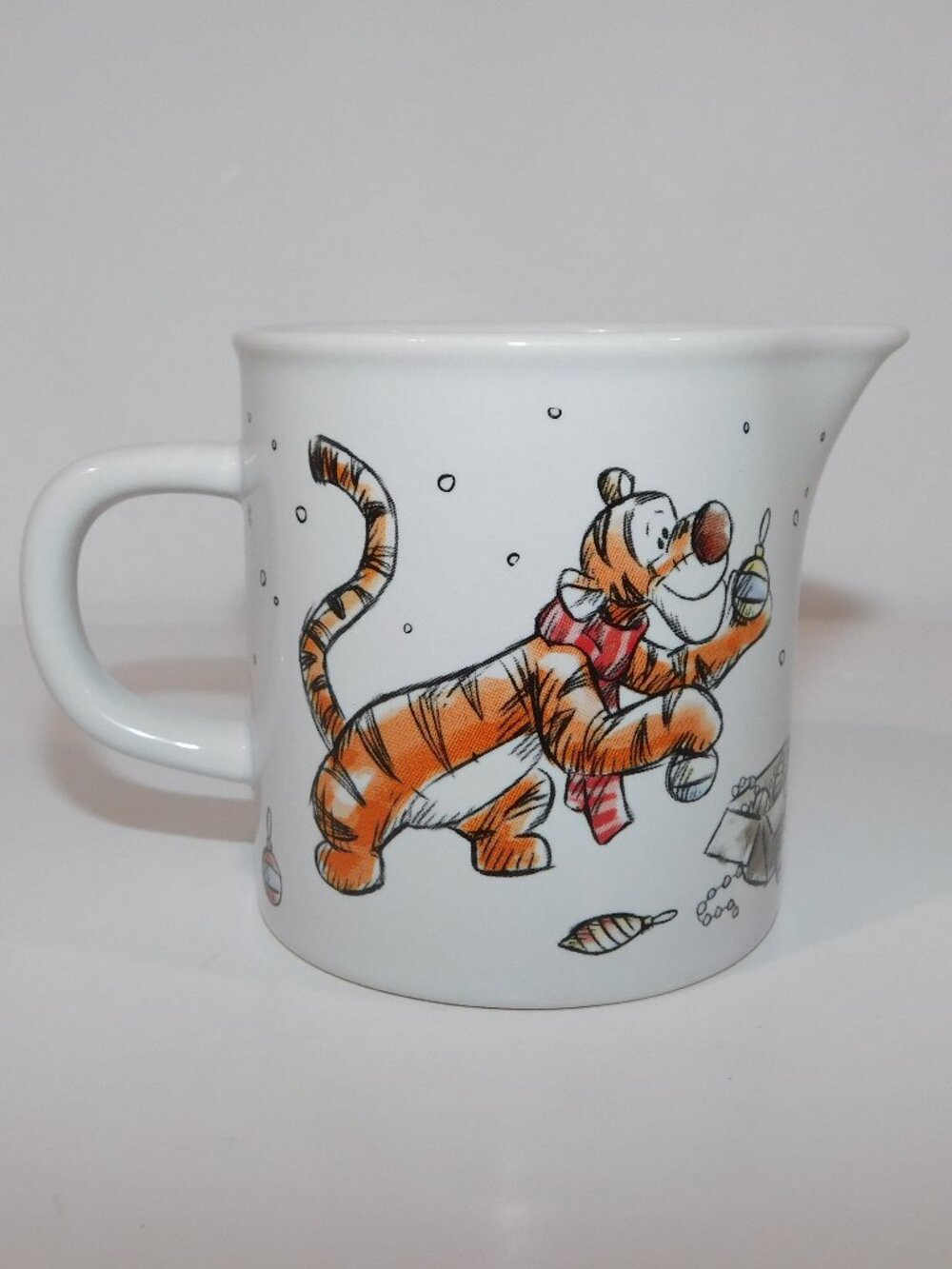 Winnie the Pooh Tigger Eeyore Christmas Winter Theme Ceramic Creamer Jug Zrike